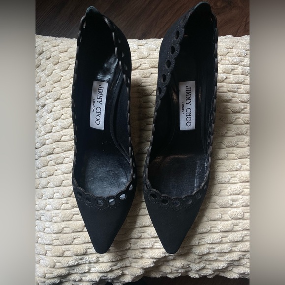 Jimmy Choo kitten heels black 36 1/2 - Picture 1 of 13